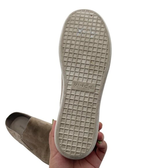 Vince Verell Suede Side Slip On In Woodsmoke - Picture 4 of 5